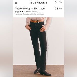 Everlane Way-High Slim Denim